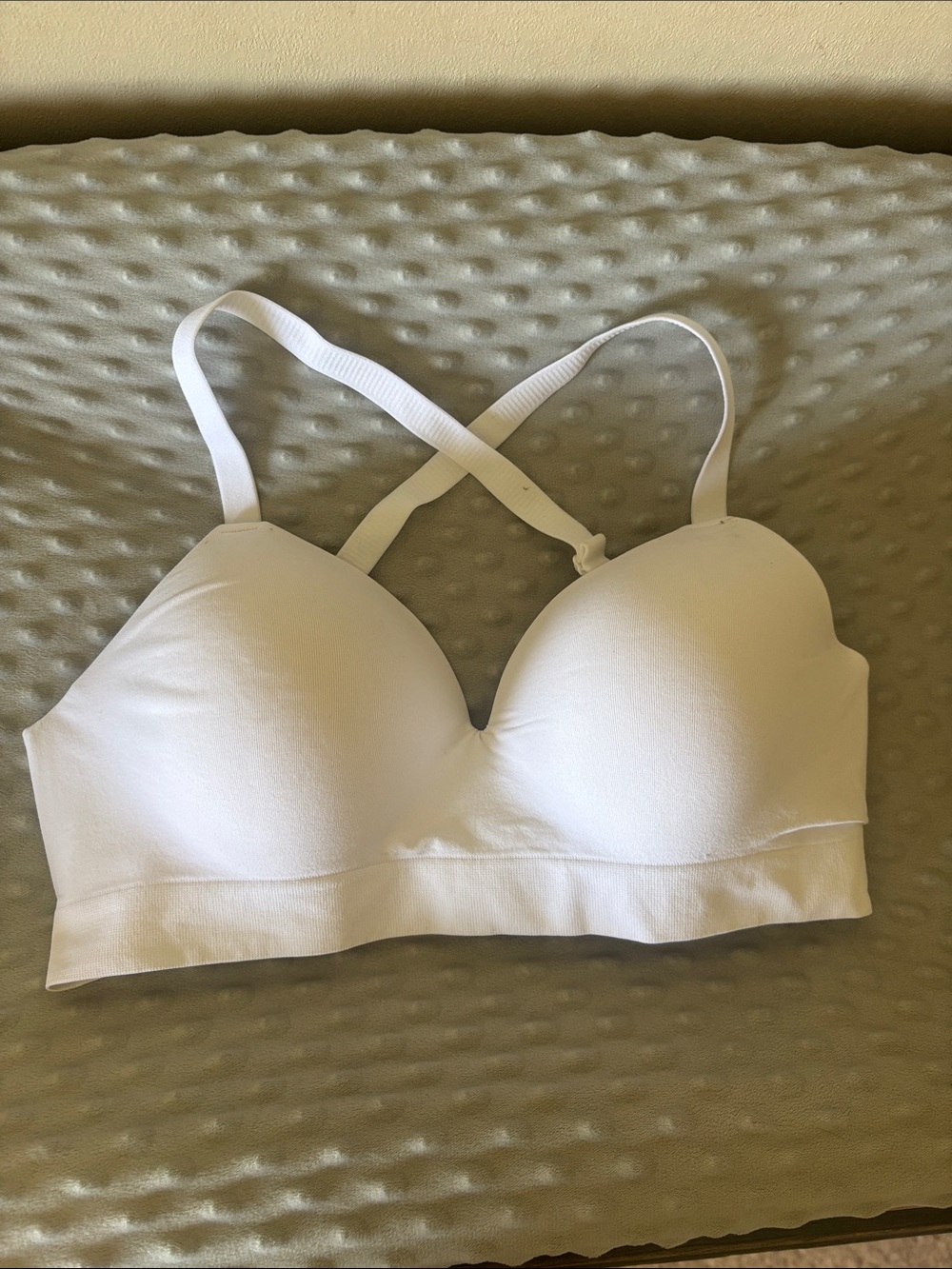 Wireless Padded Bralette in White